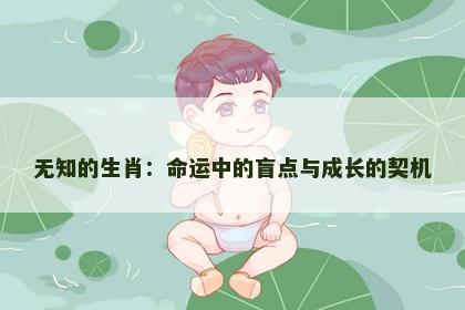 无知的生肖：命运中的盲点与成长的契机