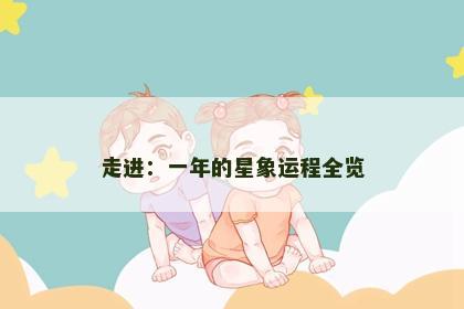 走进：一年的星象运程全览