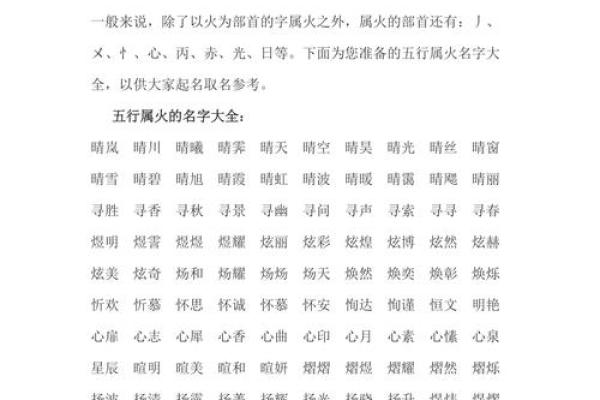 火字旁字形与寓意：女孩起名的独特选择