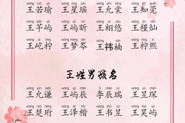 王字旁的男孩名字推荐：寓意深远且独特的选择