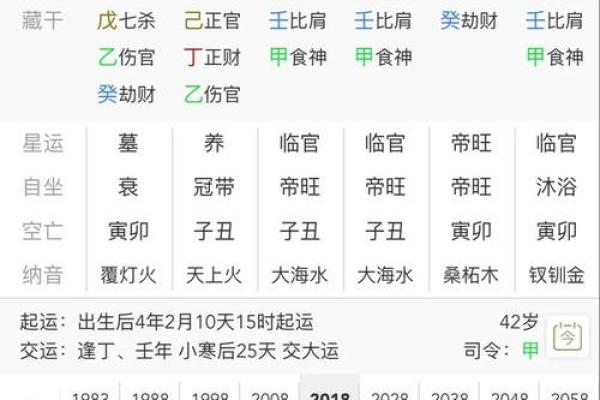 出生者八字命运解读