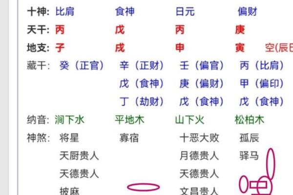生辰八字中的日元解析
