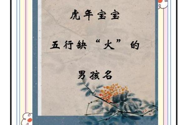 五行缺火男孩命名的独特选择