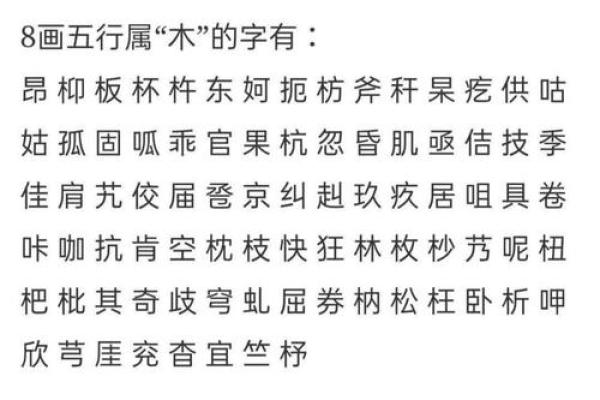 赋予名字五行木字，开启好运之门