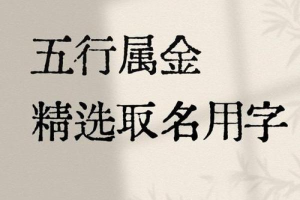 如何通过金五行字提升个人气质