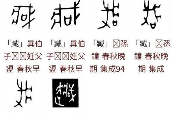 藏字在五行中的位置与意义