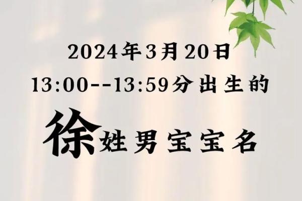 精致徐姓宝宝名字推荐