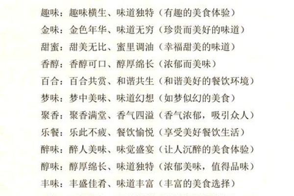 亿字餐饮公司起名创意指南 助您打造品牌影响力
