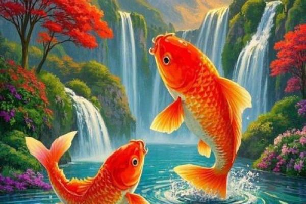 金鱼跃龙门，风水鱼缸旺财运