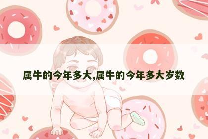 属牛的今年多大,属牛的今年多大岁数