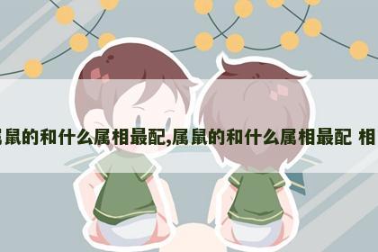 属鼠的和什么属相最配,属鼠的和什么属相最配 相克