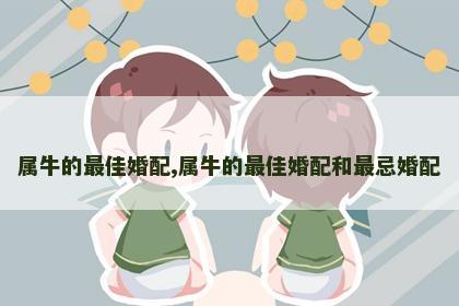 属牛的最佳婚配,属牛的最佳婚配和最忌婚配