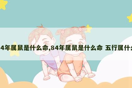 84年属鼠是什么命,84年属鼠是什么命 五行属什么