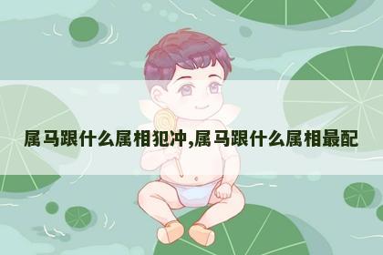 属马跟什么属相犯冲,属马跟什么属相最配