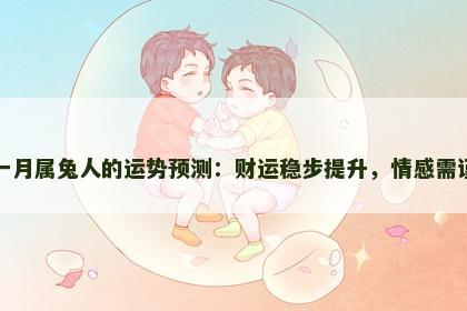 十一月属兔人的运势预测：财运稳步提升，情感需谨慎