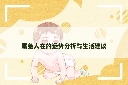 属兔人在的运势分析与生活建议