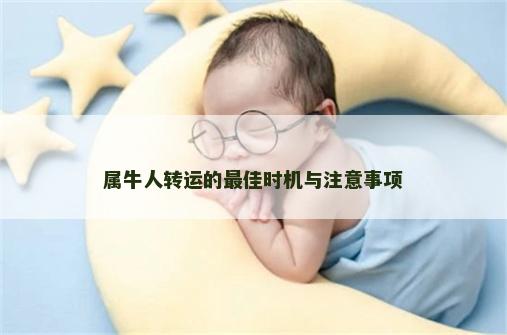 属牛人转运的最佳时机与注意事项