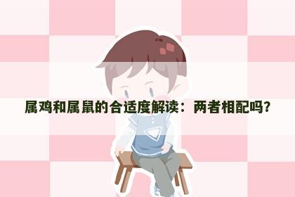 属鸡和属鼠的合适度解读：两者相配吗？