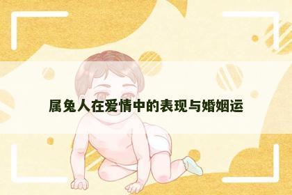 属兔人在爱情中的表现与婚姻运
