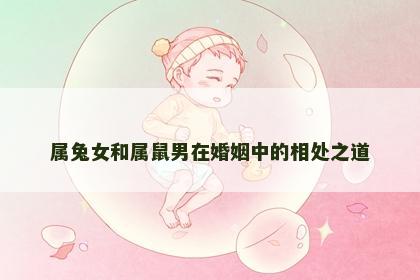 属兔女和属鼠男在婚姻中的相处之道