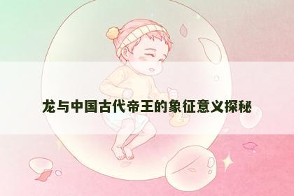 龙与中国古代帝王的象征意义探秘